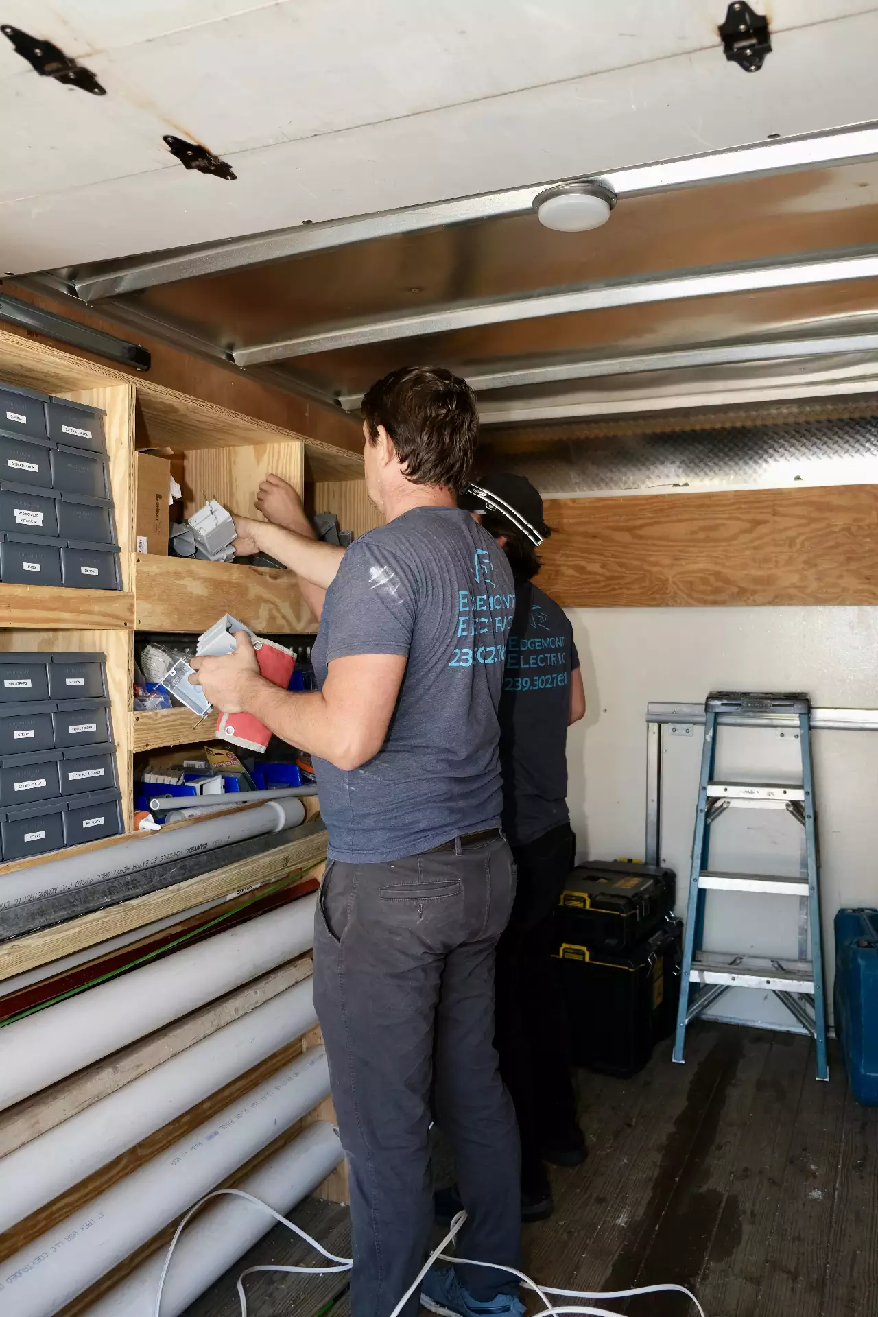 Commercial electrical work in progress