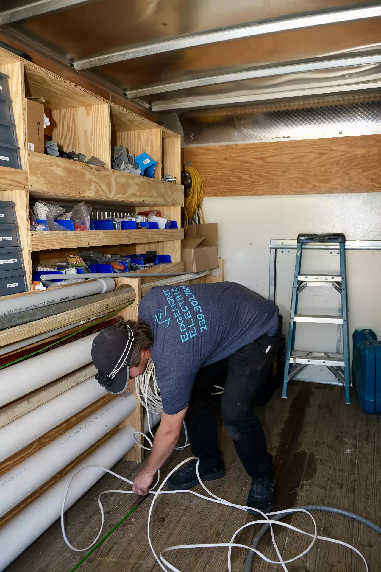 TV mounting and cable management