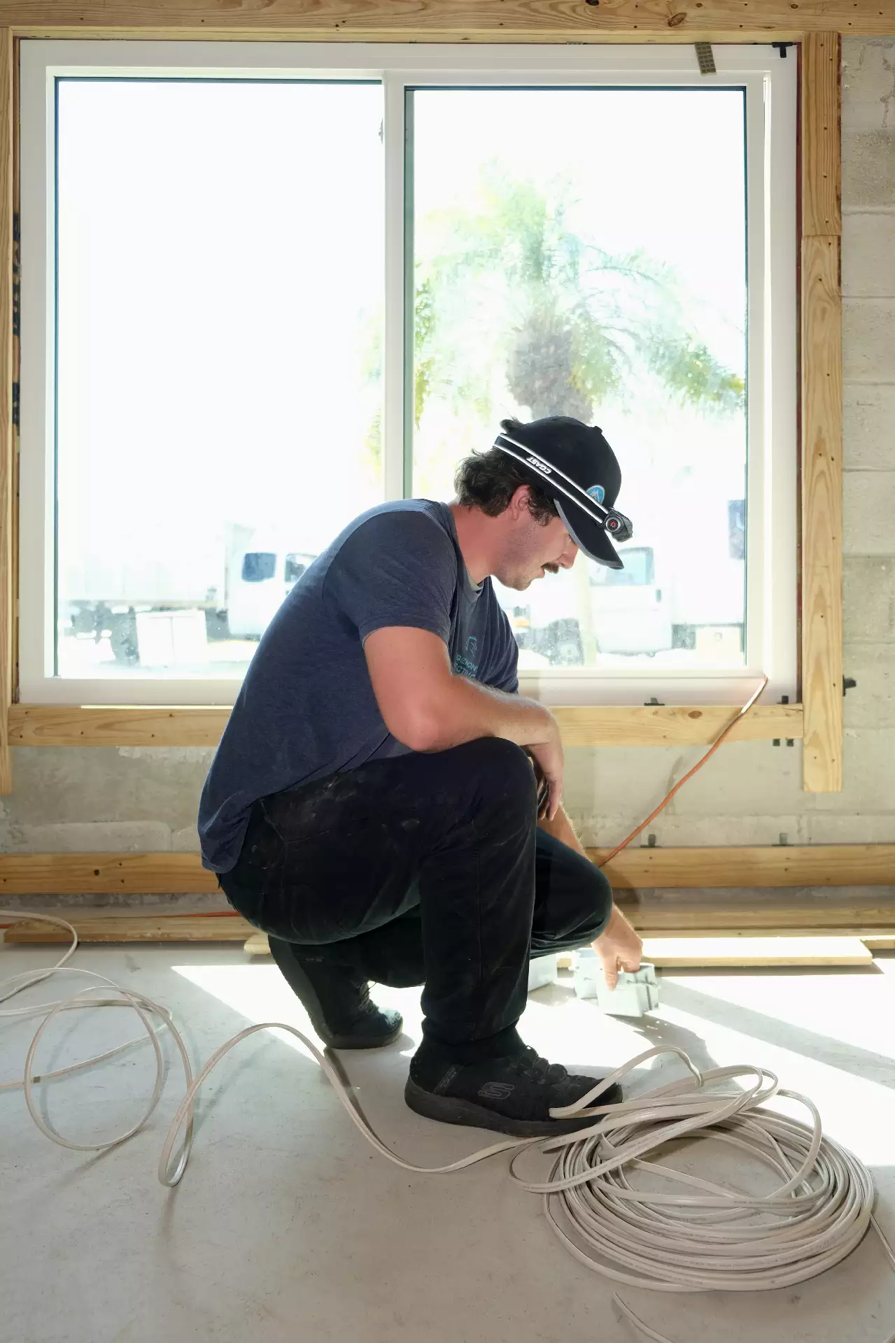 Outdoor lighting installation